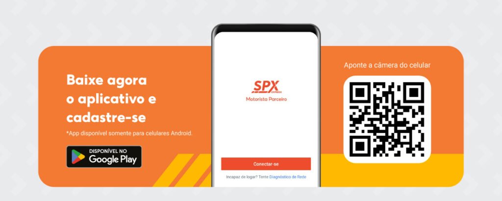 aplicativo oficial para cadastro de entregador Shopee 