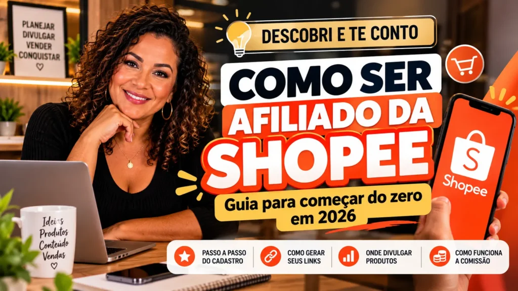 como ser afiliado da Shopee